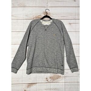 Farah Mens Grey Marl Cotton Crewneck Raglan Sweatshirt XL Logo Pullover